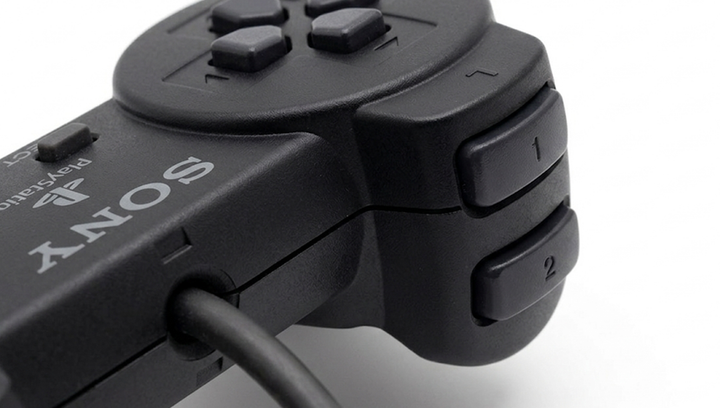 Геймпад Дротовий Sony PlayStation 1 SCPH-1080 Black 2m Б/У - зображення 2