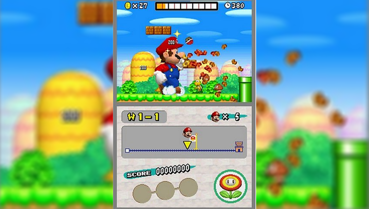 Игра Nintendo DS New Super Mario Bros. Английская Версия Только Картридж Б/У - изображение 3