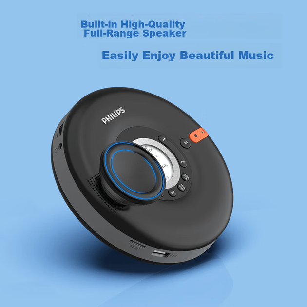 Портативний CD-програвач PHILIPS EXP5108, USB-флеш-накопичувач, навчальний ретранслятор, двосторонній Bluetooth-колонка, акумуляторний зовнішній підсилювач, багатофункціональний фонограф, жовтий - Фото 3 Портативний CD-програвач PHILIPS EXP5108, USB-флеш-накопичувач, навчальний ретранслятор, двосторонній Bluetooth-колонка, акумуляторний зовнішній підсилювач, багатофункціональний фонограф, жовтий - зображення 3