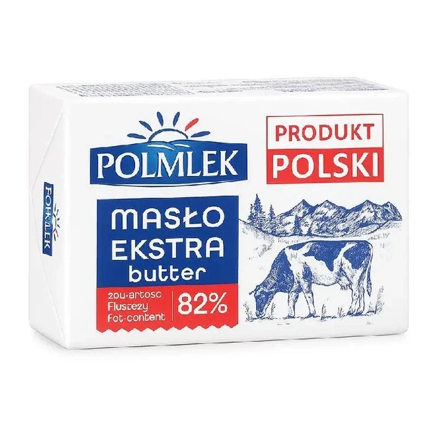 Масло вершкове Polmlek Maslo Ekstra 82% 200 г - Фото 1 Масло вершкове Polmlek Maslo Ekstra 82% 200 г - зображення 1