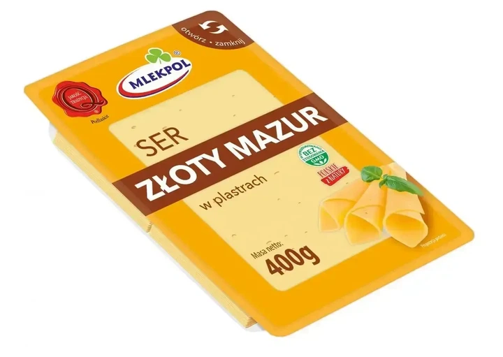 Сир нарізка Mlekpol Zloty Mazur 400 г - зображення 2