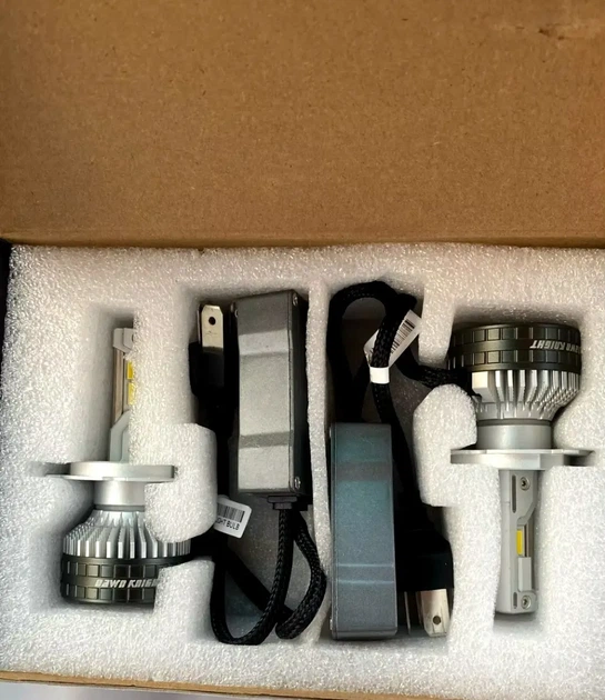 Автомобільні LED-лампи DawnKnight K9C PRO H4 130W 6000k з обманкою (Canbus) - зображення 2