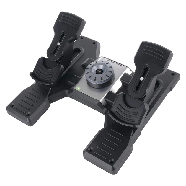 Педалі Logitech G Flight Rudder Pedals (945-000005) чорний/сріблястий 36749 - зображення 2