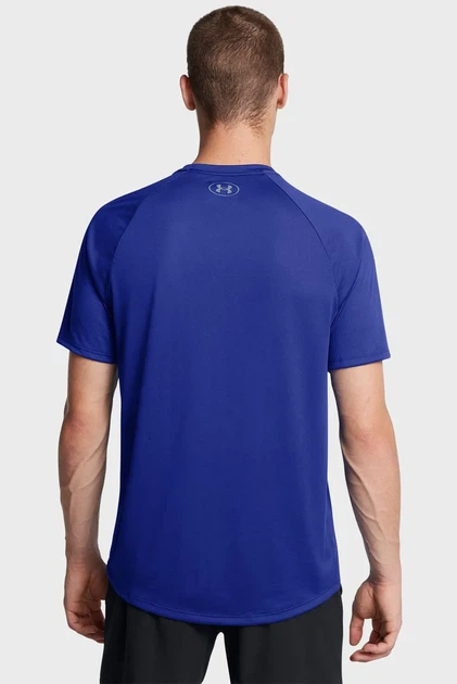 Чоловіча синя футболка UA Tech 2.0 SS Tee-BLU Under Armour S 1326413-400 - Фото 3 Чоловіча синя футболка UA Tech 2.0 SS Tee-BLU Under Armour S 1326413-400 - зображення 3