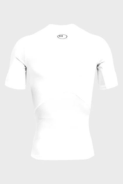 Чоловіча біла футболка HG Armour Comp SS-WHT Under Armour M 1361518-100 - Фото 6 Чоловіча біла футболка HG Armour Comp SS-WHT Under Armour M 1361518-100 - зображення 6