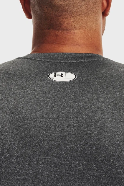 Чоловіча сіра футболка UA HG Armour Comp Under Armour L 1361518-090 - Фото 4 Чоловіча сіра футболка UA HG Armour Comp Under Armour L 1361518-090 - изображение 4