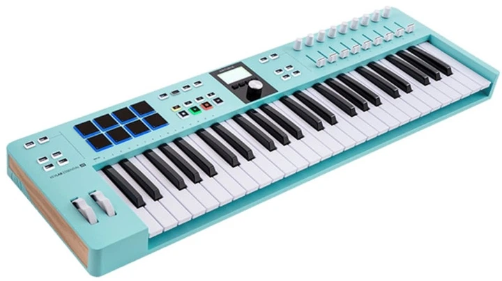 MIDI-клавіатура Arturia KeyLab Essential 49 Mk3 Aquamarine - зображення 3