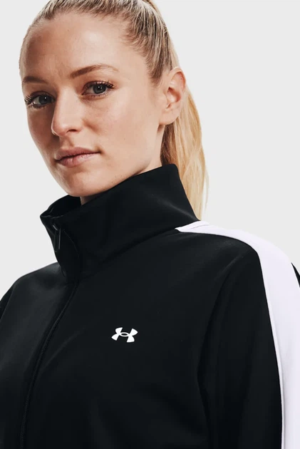 Жіночий чорний спортивний костюм (кофта, штани) Tricot Tracksuit Under Armour XS 1365147-001 - Фото 2 Жіночий чорний спортивний костюм (кофта, штани) Tricot Tracksuit Under Armour XS 1365147-001 - изображение 2