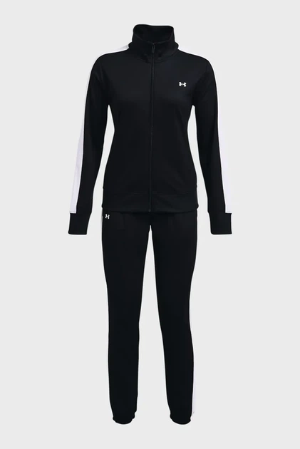 Жіночий чорний спортивний костюм (кофта, штани) Tricot Tracksuit Under Armour XS 1365147-001 - Фото 4 Жіночий чорний спортивний костюм (кофта, штани) Tricot Tracksuit Under Armour XS 1365147-001 - изображение 4