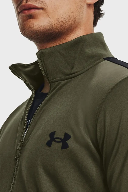 Чоловічий зелений спортивний костюм (кофта, штани) UA Knit Track Suit Under Armour S 1357139-390 - изображение 3