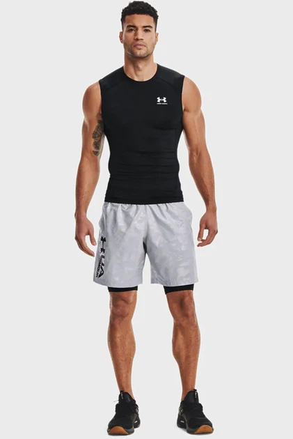 Чоловіча чорна майка UA HG Armour Comp SL Under Armour L 1361522-001 - Фото 2 Чоловіча чорна майка UA HG Armour Comp SL Under Armour L 1361522-001 - изображение 2
