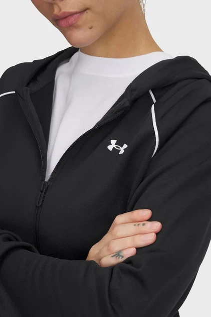 Жіночий чорний спортивний костюм (худі, штани) UA Rival Tricot Tracksuit HD Under Armour XXL 6001966-001 - изображение 2