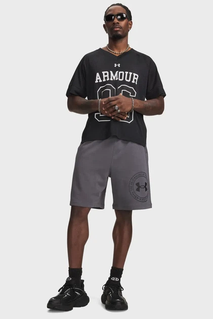 Чоловічі сірі шорти UA Rival LW Graphic Shorts-GRY Under Armour XXL 6014689-025 - зображення 4