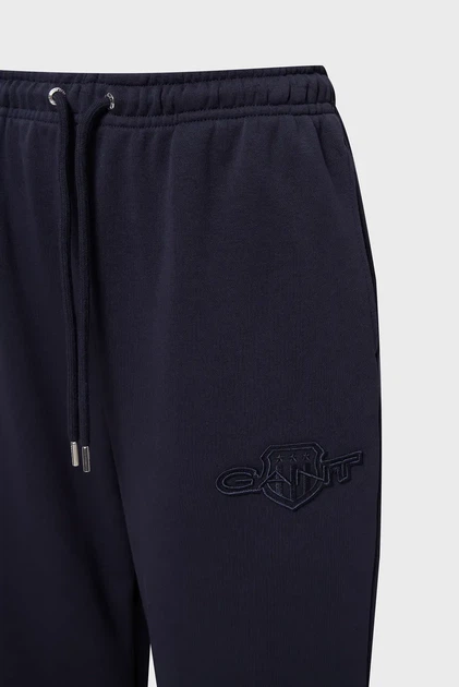 Жіночі темно-сині спортивні штани SHIELD SWEATPANTS Gant XS 4202591 - Фото 3 Жіночі темно-сині спортивні штани SHIELD SWEATPANTS Gant XS 4202591 - изображение 3