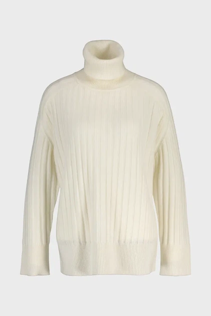 Жіночий білий вовняний гольф RIBBED TURTLENECK Gant XS 4805397 - Фото 1 Жіночий білий вовняний гольф RIBBED TURTLENECK Gant XS 4805397 - изображение 1