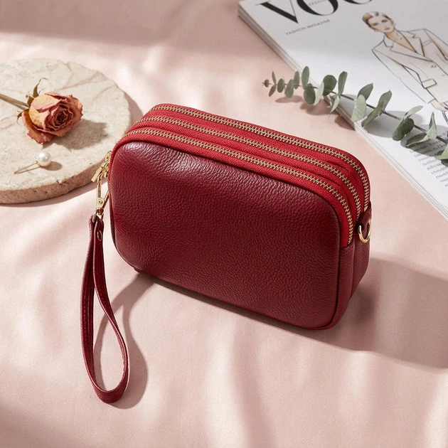 Сумка кросс боди через плечо женская из натуральная кожи Vintage leather-22889 Бордовая - Фото 14 Сумка кросс боди через плечо женская из натуральная кожи Vintage leather-22889 Бордовая - изображение 14