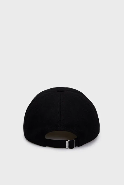 Чоловіча чорна шерстяна кепка SHIELD MELTON CAP Gant OS 9900212 - Фото 2 Чоловіча чорна шерстяна кепка SHIELD MELTON CAP Gant OS 9900212 - зображення 2