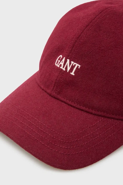 Чоловіча бордова шерстяна кепка GRAPHIC Gant OS 9901289 - зображення 3