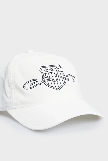 Чоловіча біла кепка LOGO CRINKLE CAP Gant OS 9900228 - Фото 3 Чоловіча біла кепка LOGO CRINKLE CAP Gant OS 9900228 - изображение 3