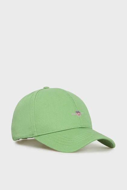 Чоловіча зелена кепка COTTON TWILL CAP Gant OS 9900001 - Фото 1 Чоловіча зелена кепка COTTON TWILL CAP Gant OS 9900001 - изображение 1