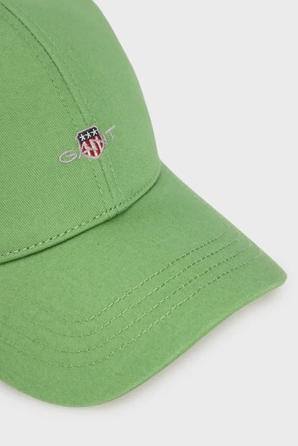 Чоловіча зелена кепка COTTON TWILL CAP Gant OS 9900001 - Фото 3 Чоловіча зелена кепка COTTON TWILL CAP Gant OS 9900001 - изображение 3