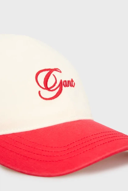 Жіноча біла кепка COTTON TWILL CAP Gant OS 4901001 - Фото 3 Жіноча біла кепка COTTON TWILL CAP Gant OS 4901001 - изображение 3