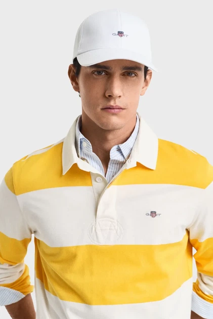 Чоловіча біла кепка COTTON TWILL CAP Gant OS 9900001 - изображение 2