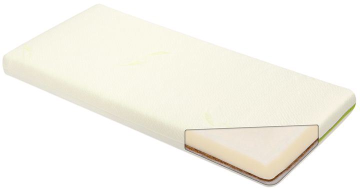Materac Sensillo Kokos-pianka Aloe Vera 90×40x7 cm (5908310399584) - obraz 2