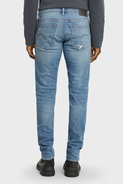 Чоловічі блакитні джинси 3301 Slim G-Star RAW 33-32 51001,D936 - зображення 3