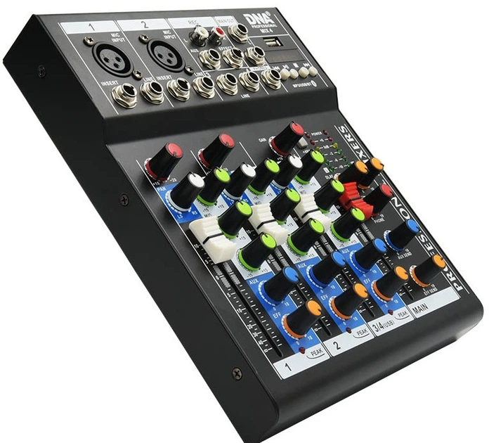 Mikser audio DNA MIX 4 USB MP3 analogowy 4 kanały (5907780141112) - obraz 3
