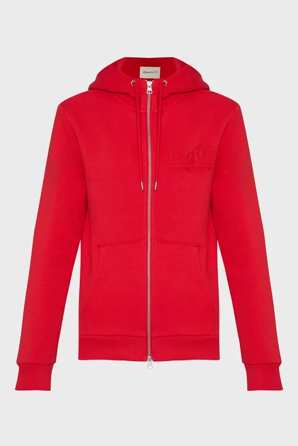 Жіноче червоне худі REG TONAL SHIELD ZIP HOODIE Gant M 4200671 - Фото 1 Жіноче червоне худі REG TONAL SHIELD ZIP HOODIE Gant M 4200671 - изображение 1