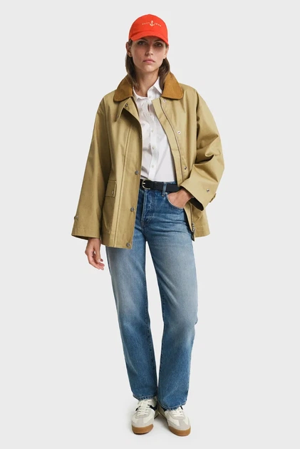 Жіноча біла сорочка SLIM POPLIN SOLID Gant 34 4300486 - зображення 2