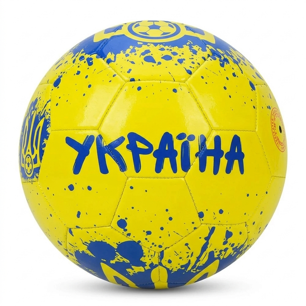 Мяч футбольный EN-3330 «Украина» размер 5 ПВХ 1.8 мм 310 г Желто-голубой - Фото 1 Мяч футбольный EN-3330 «Украина» размер 5 ПВХ 1.8 мм 310 г Желто-голубой - изображение 1