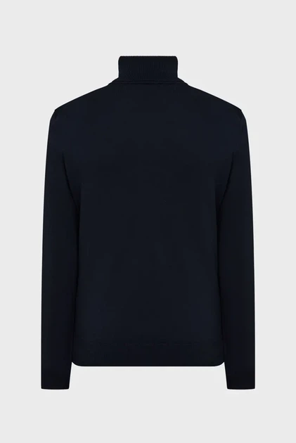 Чоловічий темно-синій гольф CLASSIC COTTON ROLLERNECK Gant XL 8030563 - изображение 7