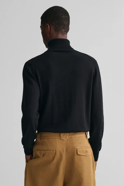 Чоловічий чорний гольф ROLLNECK Gant XXL 8060070 - изображение 3