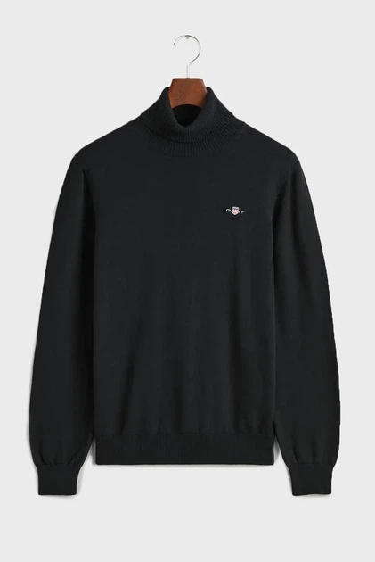 Чоловічий чорний гольф ROLLNECK Gant XXL 8060070 - изображение 5