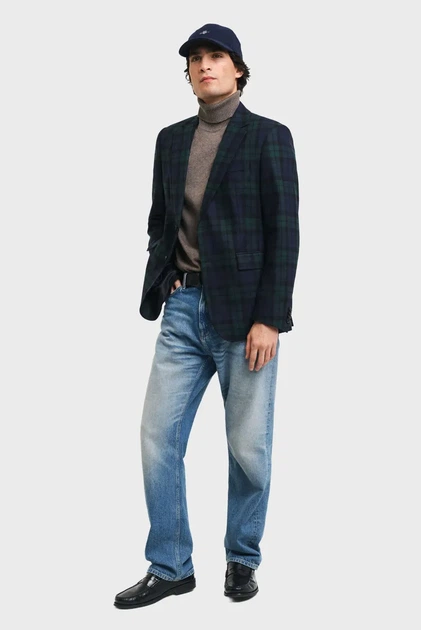 Чоловічий темно-сірий гольф ROLLNECK Gant XL 8060070 - Фото 2 Чоловічий темно-сірий гольф ROLLNECK Gant XL 8060070 - изображение 2