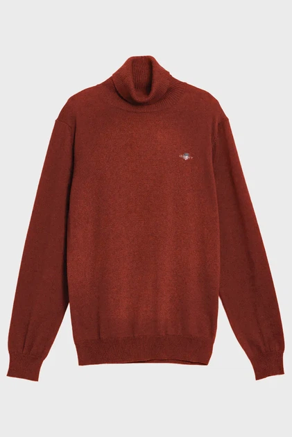 Чоловічий бордовий гольф ROLLNECK Gant S 8060070 - Фото 1 Чоловічий бордовий гольф ROLLNECK Gant S 8060070 - изображение 1