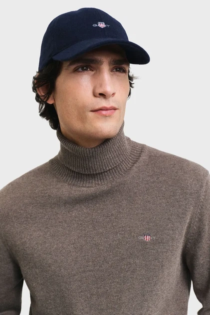Чоловічий темно-сірий гольф ROLLNECK Gant XL 8060070 - Фото 4 Чоловічий темно-сірий гольф ROLLNECK Gant XL 8060070 - изображение 4