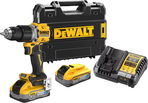 Bezszczotkowa wiertarko-wkrętarka z udarem DeWALT 18 V XR z 2 akumulatorami POWERSTACK 5 Ah (DCD805H2T-QW) - obraz 2