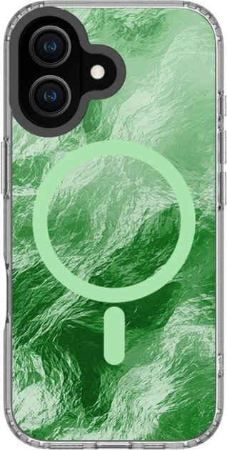 Etui plecki Evelatus IMD Glacier MagSafe Case do Apple iPhone 17 Green (EVEAPP17IGCWMGR) - obraz 2