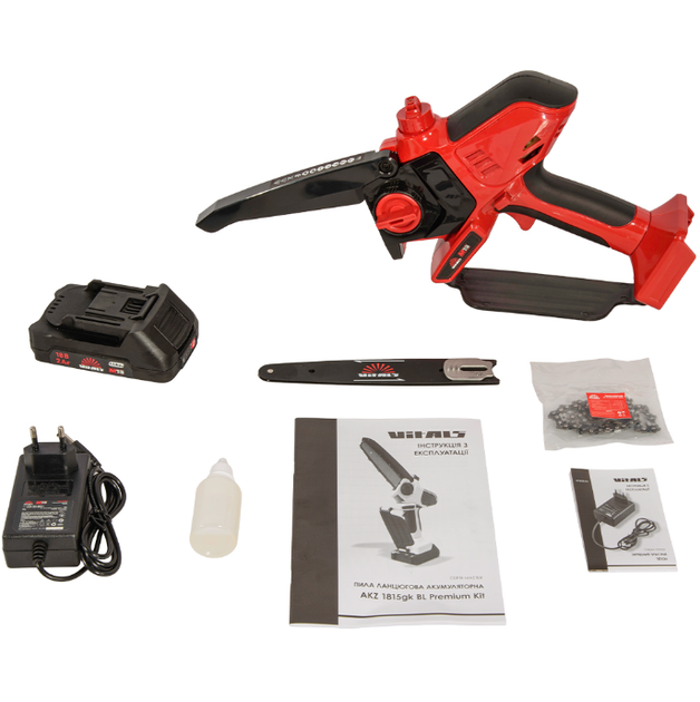 Пила ланцюгова акумуляторна Vitals AKZ 1815gk BL Premium Kit - зображення 12