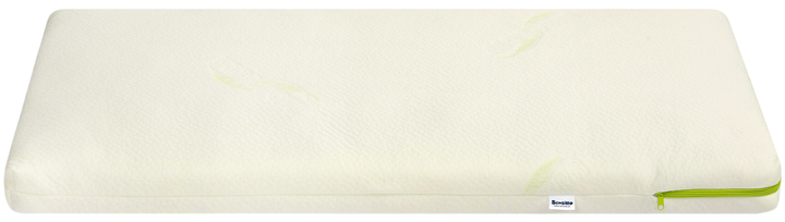 Materac Sensillo Gryka-pianka-kokos Aloe Vera 90×40x8 cm (5908310399621) - obraz 3