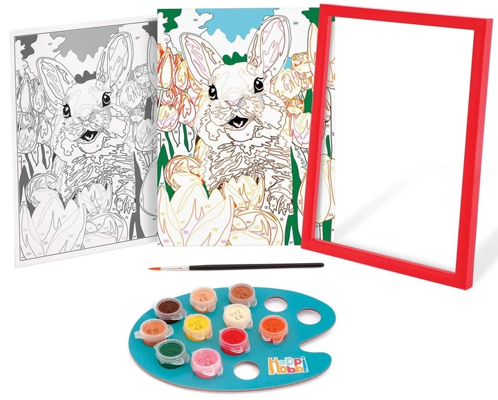 Малювання за номерами As Company HappiHobbi Paint & Frame Веселий кролик 1038-41027 (5203068410278) - зображення 2