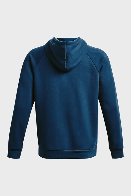 Чоловіче темно-синє худі UA Rival Fleece Logo HD Under Armour L 1379758-426 - зображення 6