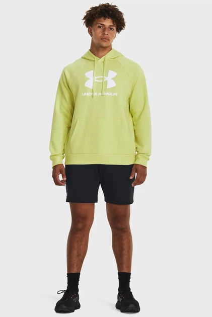 Чоловіче жовте худі UA Rival Fleece Logo HD Under Armour XXL 1379758-743 - изображение 2