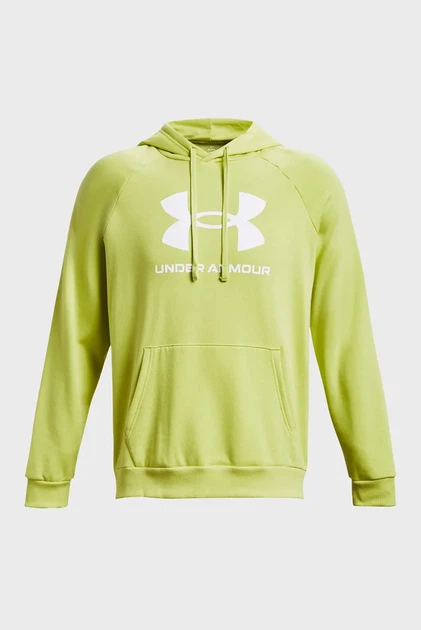 Чоловіче жовте худі UA Rival Fleece Logo HD Under Armour XXL 1379758-743 - изображение 5