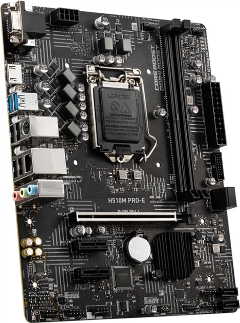 Материнська плата MSI H510M Pro-E (s1200, Intel H510, PCI-Ex16) - изображение 2