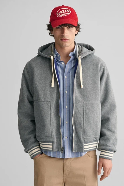 Чоловіча двостороння куртка REVERSIBLE VARSITY Gant L 7006426 - изображение 2