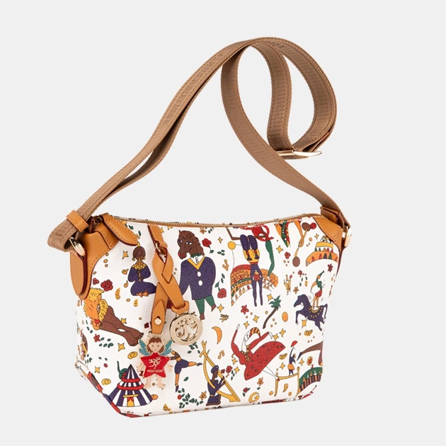 Torebka crossbody damska materiałowa mała Piero Guidi Matilde L10084038 90 Biała (800070359110) - obraz 2